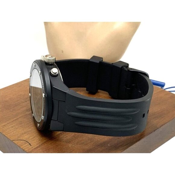 Joshua & Sons Men's Watch JS62BK Quartz Chronograph Black Dial Rubber Ba… - Picture 8 of 13